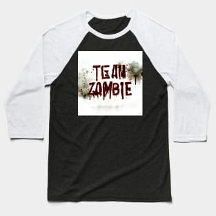 Team Zombie - white and red text Baseball T-Shirt